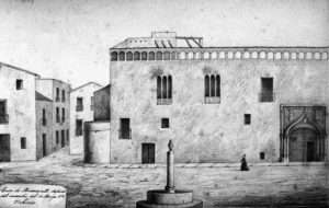 1878-palacio-de-mosen-sorell-dibujo-tras-el-incendio-de-1878